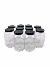 Plastic Jars Storage Sweets Cookie Jar 995ml Craft Garage Kitchen Organisation