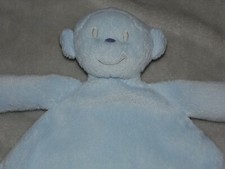 Tesco cheeky monkey comforter soft toy F&F blue blankie