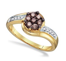 10K Yellow Gold Chocolate