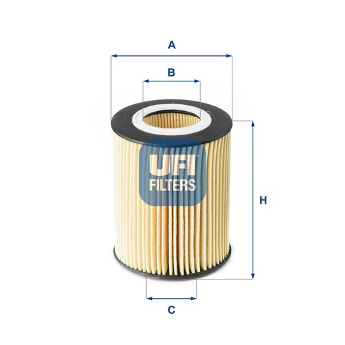Oil filter 177 ufi - oil, 25.177.00