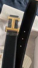 Hermes Gold Buckle Belt
