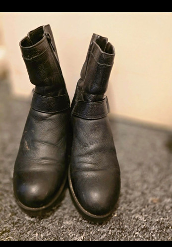 Matalan men black leather - matalan,