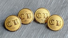 Curre's Hunt Buttons, Firmin London, Vintage Antique Fox Hunting Hounds