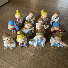 Tetley Tea Folk Figures x12 Vintage Collectables