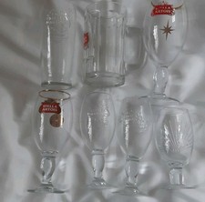 Stella Artoise 7 Various Glasses Including 1 Tankard.