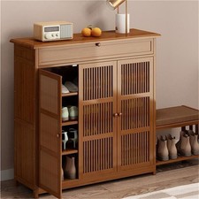 Farmhouse Shoe Storage Cabinet