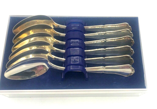 830 silver espresso spoons - 6,