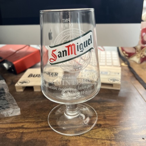 San miguel pint glass 20oz - san,