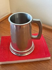 VINTAGE 1 PINT PEWTER TANKARD