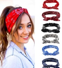 Women Ladies Turban Headbands Yoga Hair Bands Boho Sports Bandana Headband UK