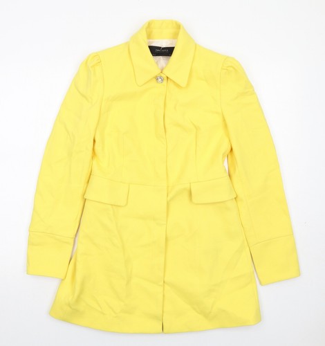 Zara womens yellow overcoat - womens,