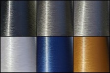 Brushed Steel Metallic Vinyl Wrap - ANY SIZE - 7 COLOURS - BUBBLE FREE - Metal