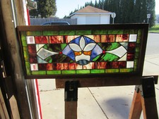 ~ ANTIQUE STAINED AND BEVELED