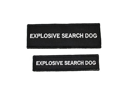 Explosive search dog - 'explosive, dog'