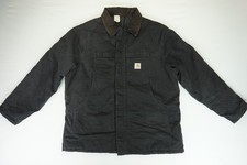 Vintage Carhartt CQ195 Arctic Quilted Lined Coat 54 Tall or 4XL Black colour