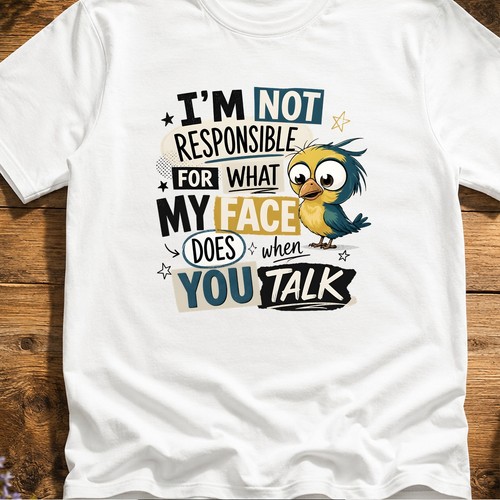 Sarcastic talking face bird - sarcastic,