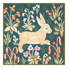 Lady & Unicorn Running Rabbit