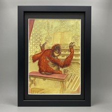ORANG-UTAN LIBRARIAN FRAMED ART PAUL KIDBY TERRY PRATCHETT DISCWORLD