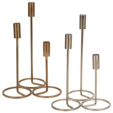 Metal Candlestick Taper Candle