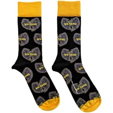 WU TANG CLAN - OFFICIAL METAL PIN BADGE / SOCKS - GOLD & SILVER LOGO