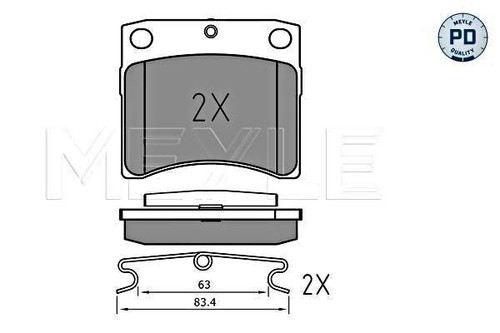 Meyle front disc brake - front,