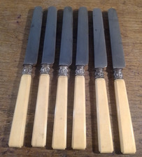 6 CHEESE KNIVES STEEL BLADES