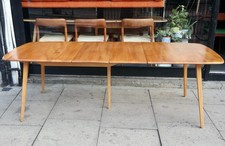 Vintage Ercol Grand Windsor Extending Plank Dining Table