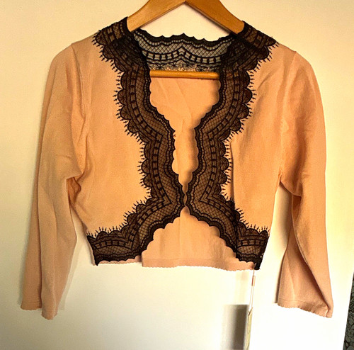 Monsoon nude bolero - monsoon, lace
