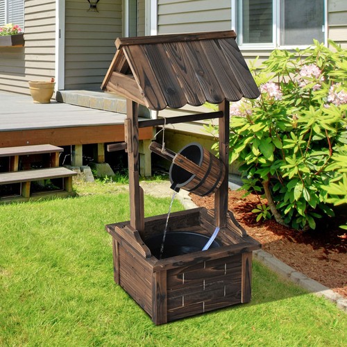 Wishing well wooden outdoor - wishing,