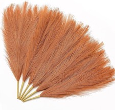 6pcs Artificial Pampas Grass Fluffy Reed Bunch Flora Feathers Vase Flower Home