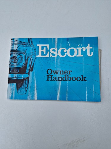 Ford escort owners manual - mk,