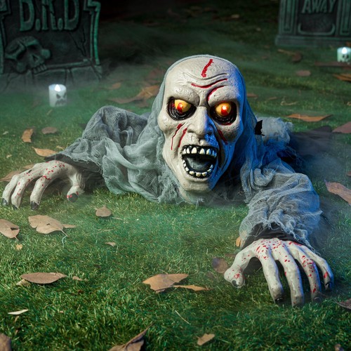 Animated halloween zombie - halloween,