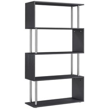 Homcom wooden storage display - wooden,