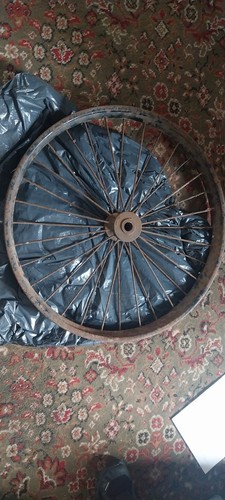 Vintage cart wheel - vintage,