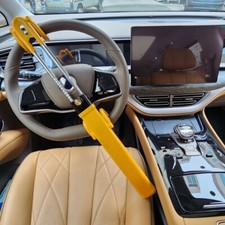 Car Truck Heavy Duty Steering Wheel Lock High Security Anti Theft Twin Bar Hook