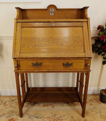 Art nouveau solid oak golden - solid,