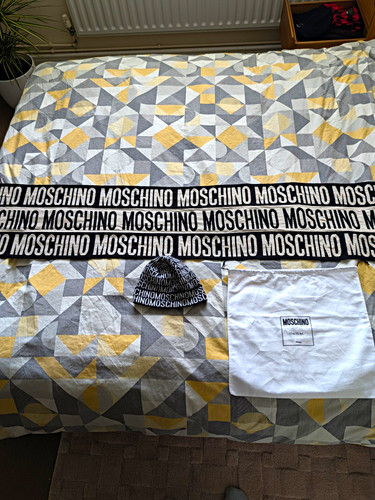 Moschino wool blend beanie and - moschino,