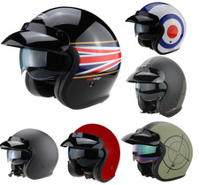 VIPER RS-V06 OPEN FACE JET SCOOTER MOTORCYCLE RETRO HELMET MOD TARGET VESPA