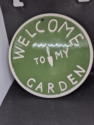Wall plaque sign ceramic - plaque,