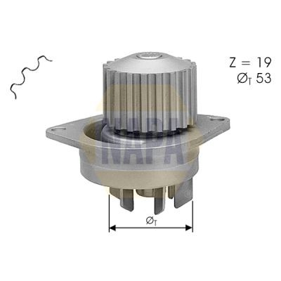 Napa engine cooling water pump - engine,
