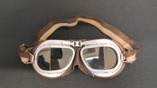Vintage Original 1940's Aviator Split Lens Motorbike Goggles BS 4110 CG G06