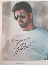 George Michael Signed Photo