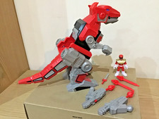 Power Rangers Imaginext Red T Rex Zord with Red Figure + ALL Accessories V.VGC