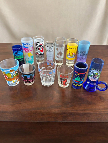 Travel souvenir shot glass - souvenir, lot