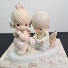 With This Ring PRECIOUS MOMENTS Enesco Figurine 1987 #104019 BOXED