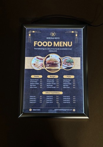 Led illuminated lightbox clip - lightbox,