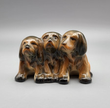 Beswick Dog Figurine - Three dachshund puppies No. 917