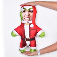 Grinch | Personalised Mini Me™ | Photo Doll | Face Teddy | Funny Photo Gift