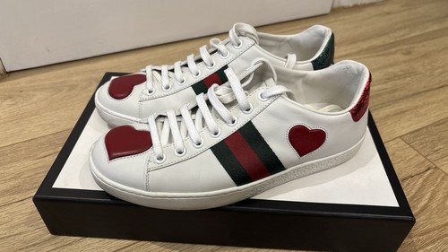 Gucci ace heart low white - gucci,