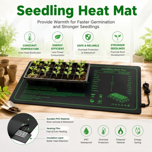 Seedling heat mat seed - seedling,